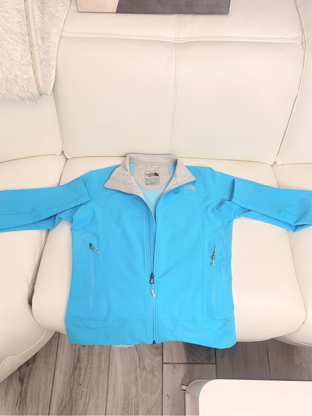The North Face Women’s Aqua Blue Softshell Ski Jacket